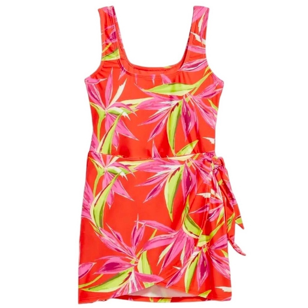 Old Navy Side Tie One-Piece Swimsuit Dress